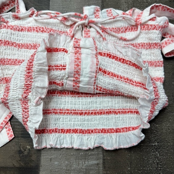 Free People Pink and White Crop Top - Picture 11 of 14